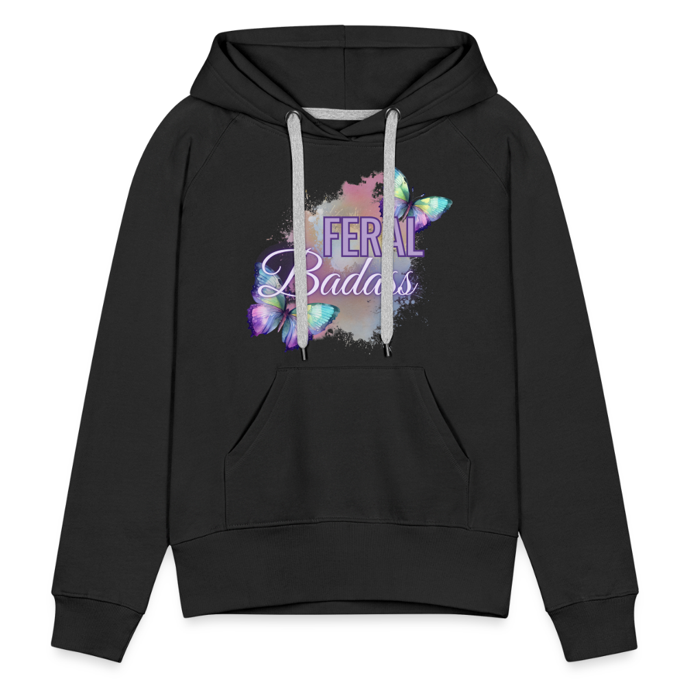 Feral Badass Women’s Premium Hoodie - black