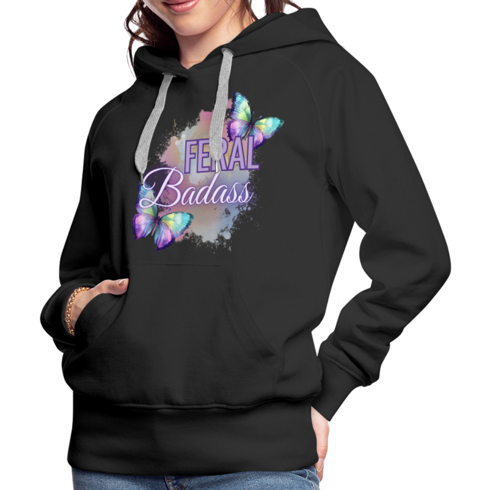 Feral Badass Women’s Premium Hoodie - black