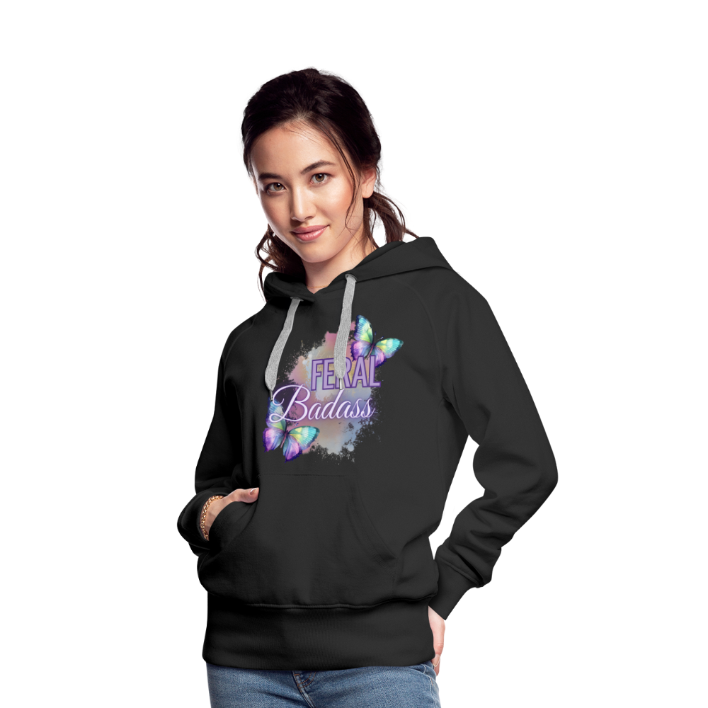 Feral Badass Women’s Premium Hoodie - black