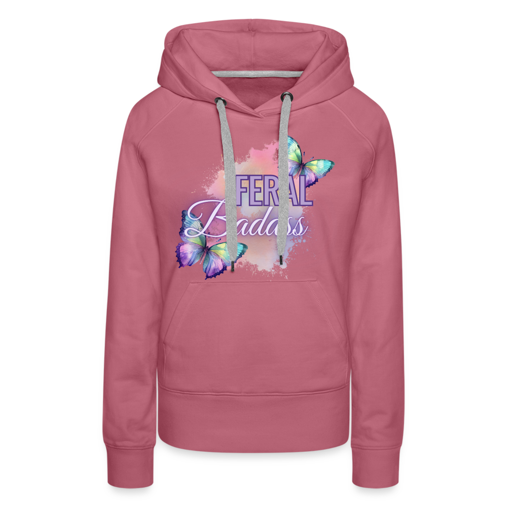 Feral Badass Women’s Premium Hoodie - mauve