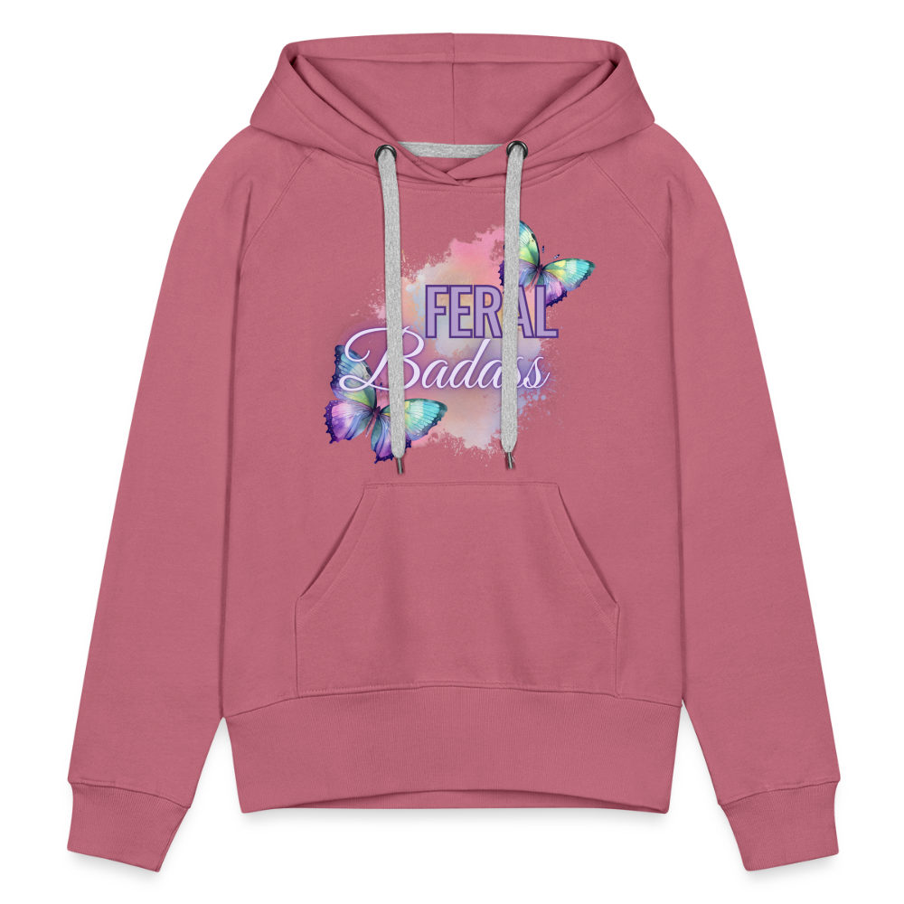 Feral Badass Women’s Premium Hoodie - mauve