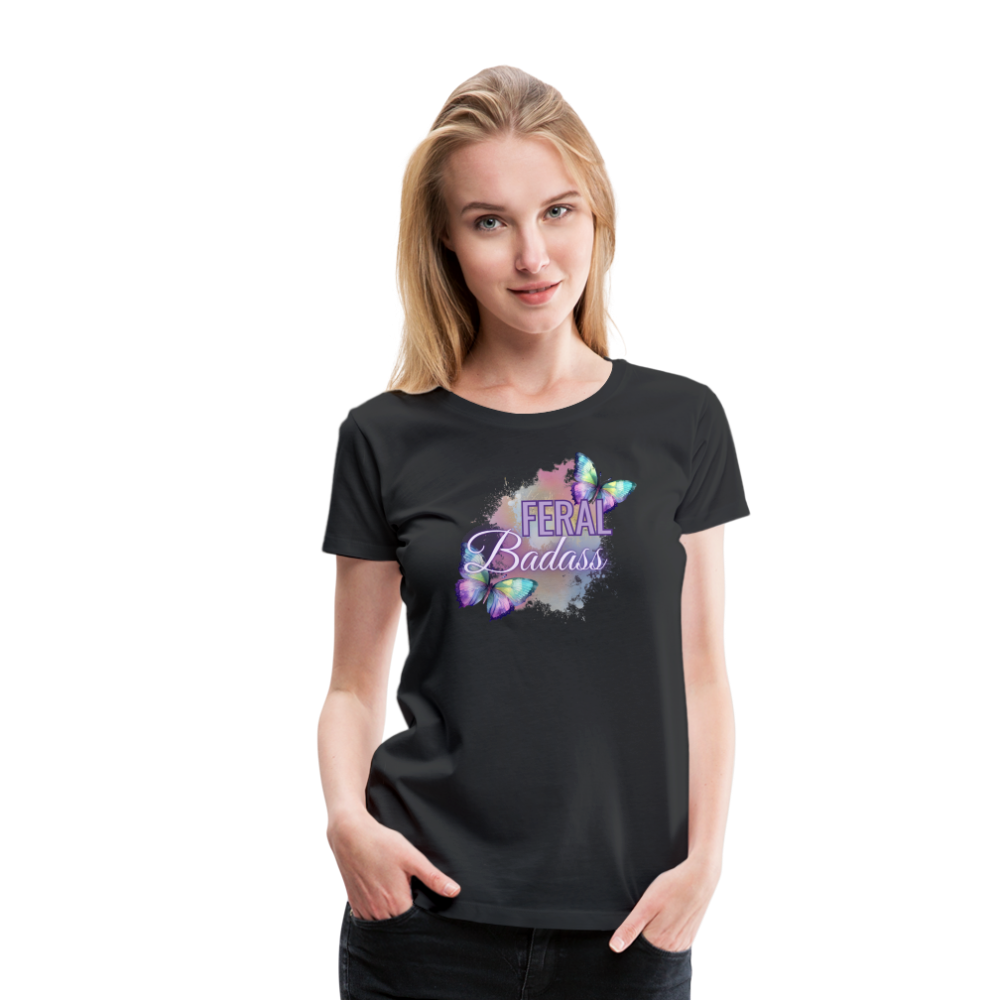 Feral Badass Women’s Premium T-Shirt - black