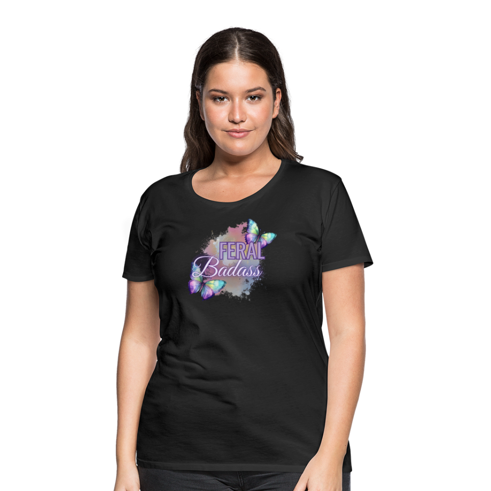 Feral Badass Women’s Premium T-Shirt - black