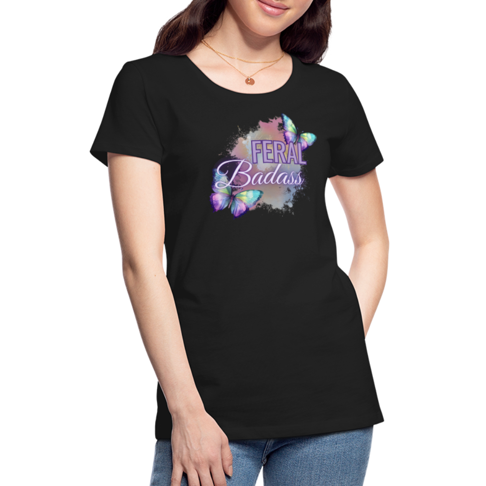 Feral Badass Women’s Premium T-Shirt - black
