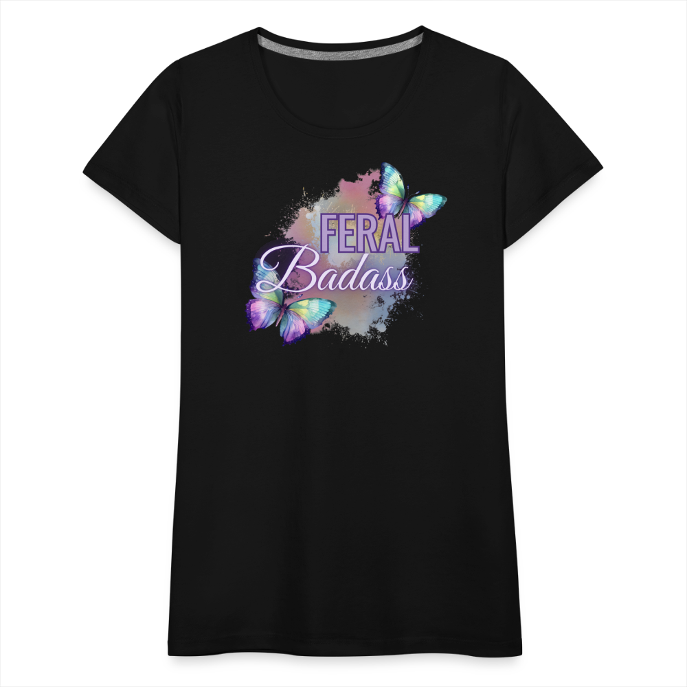 Feral Badass Women’s Premium T-Shirt - black