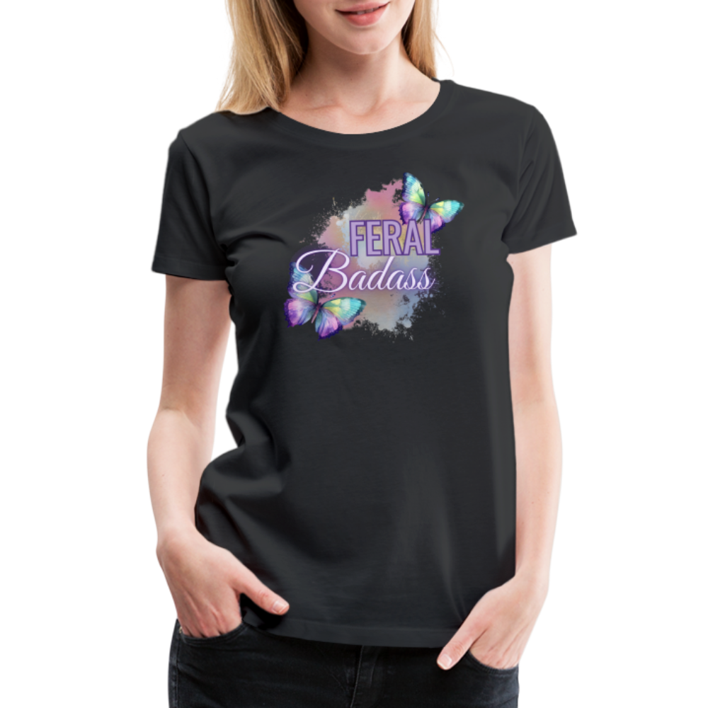 Feral Badass Women’s Premium T-Shirt - black