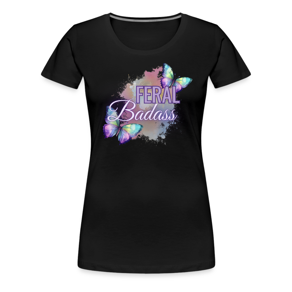 Feral Badass Women’s Premium T-Shirt - black