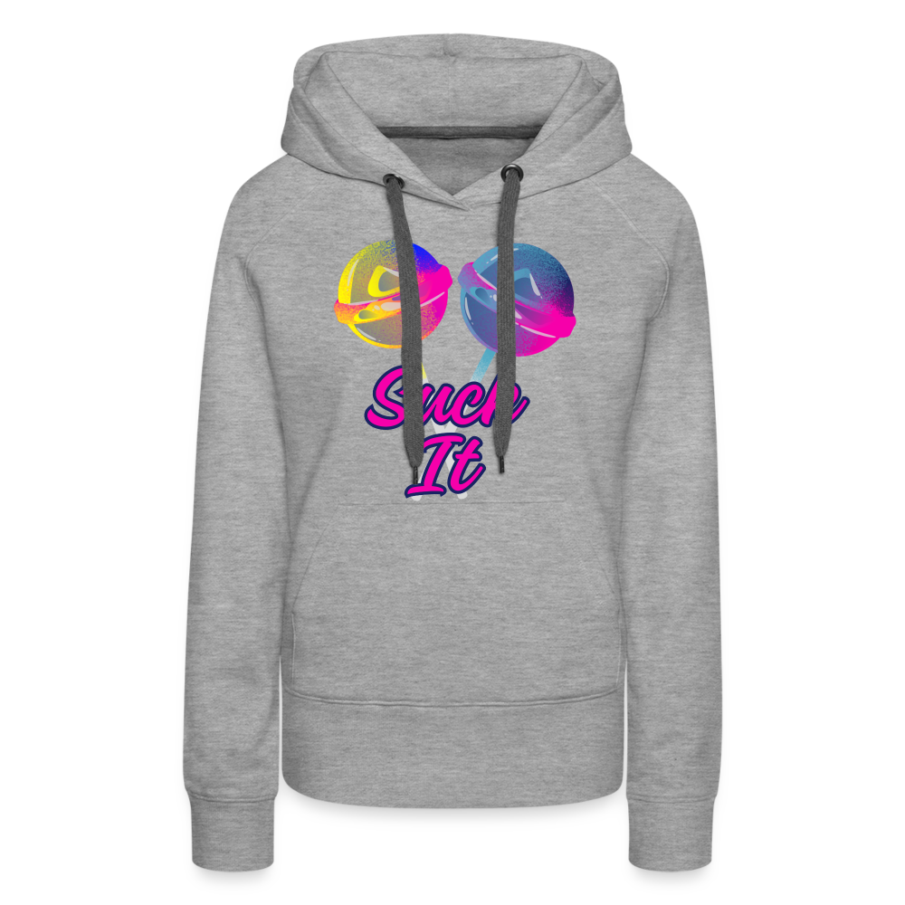 Suck It Women’s Premium Hoodie - heather grey