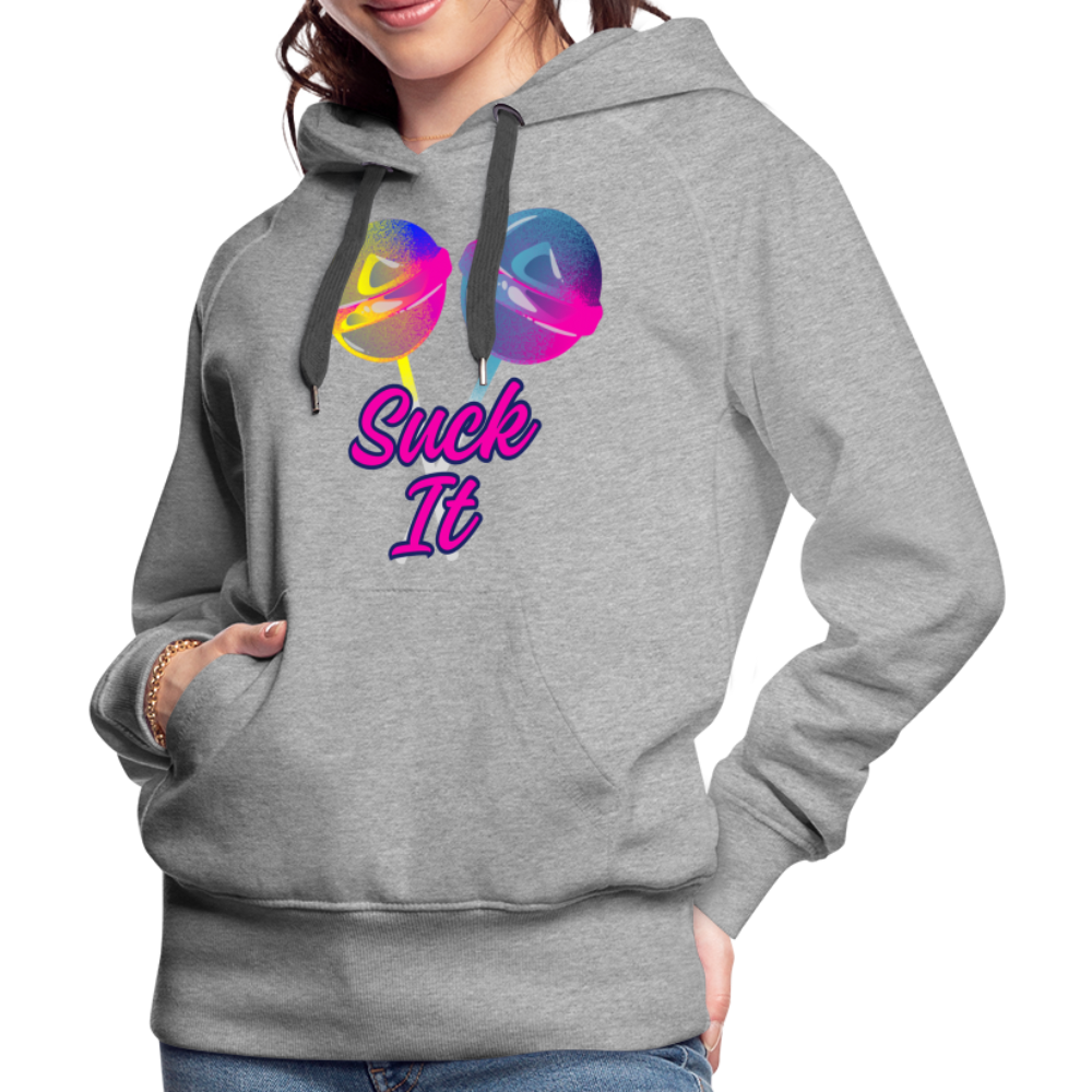 Suck It Women’s Premium Hoodie - heather grey