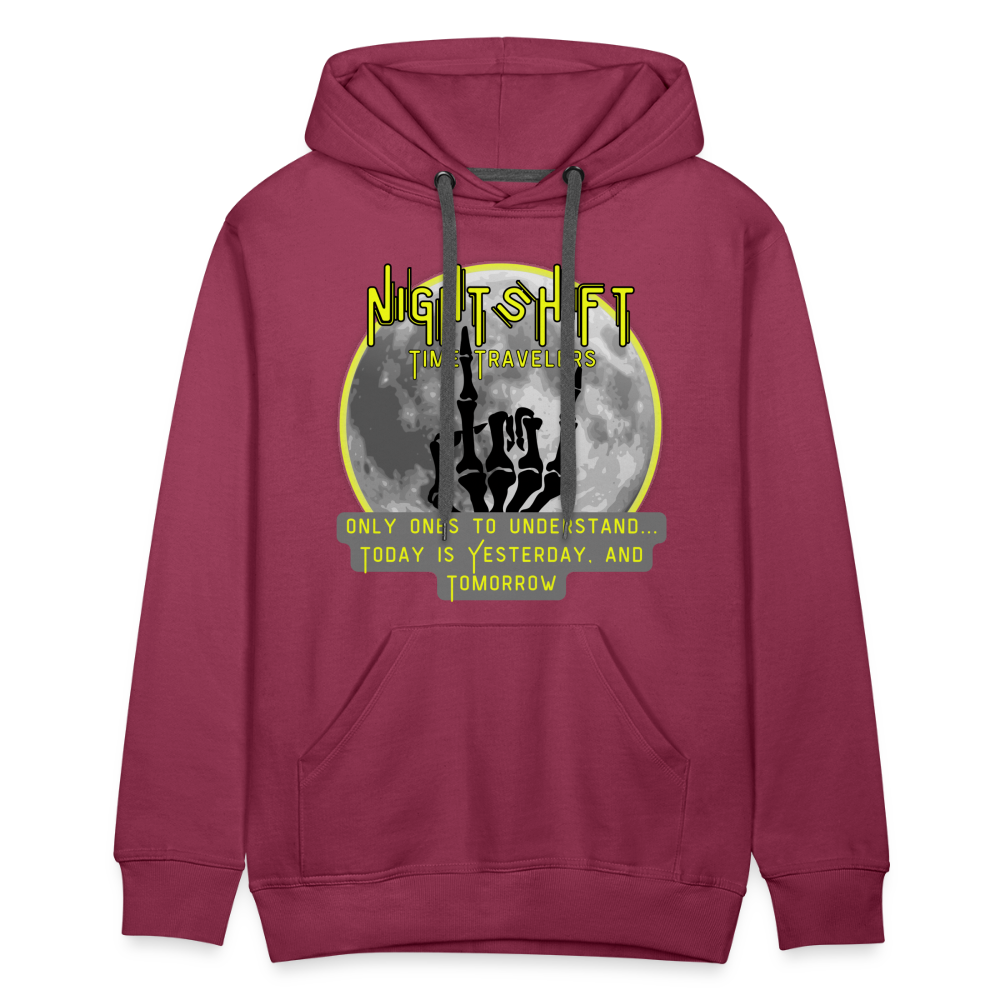 NIGHTSHIFT hand Men’s Premium Hoodie - burgundy