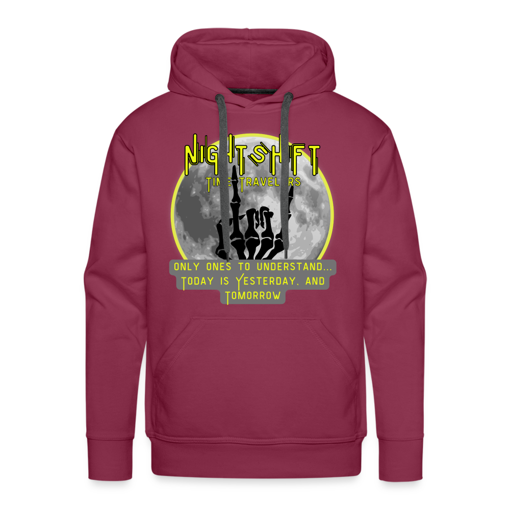 NIGHTSHIFT hand Men’s Premium Hoodie - burgundy