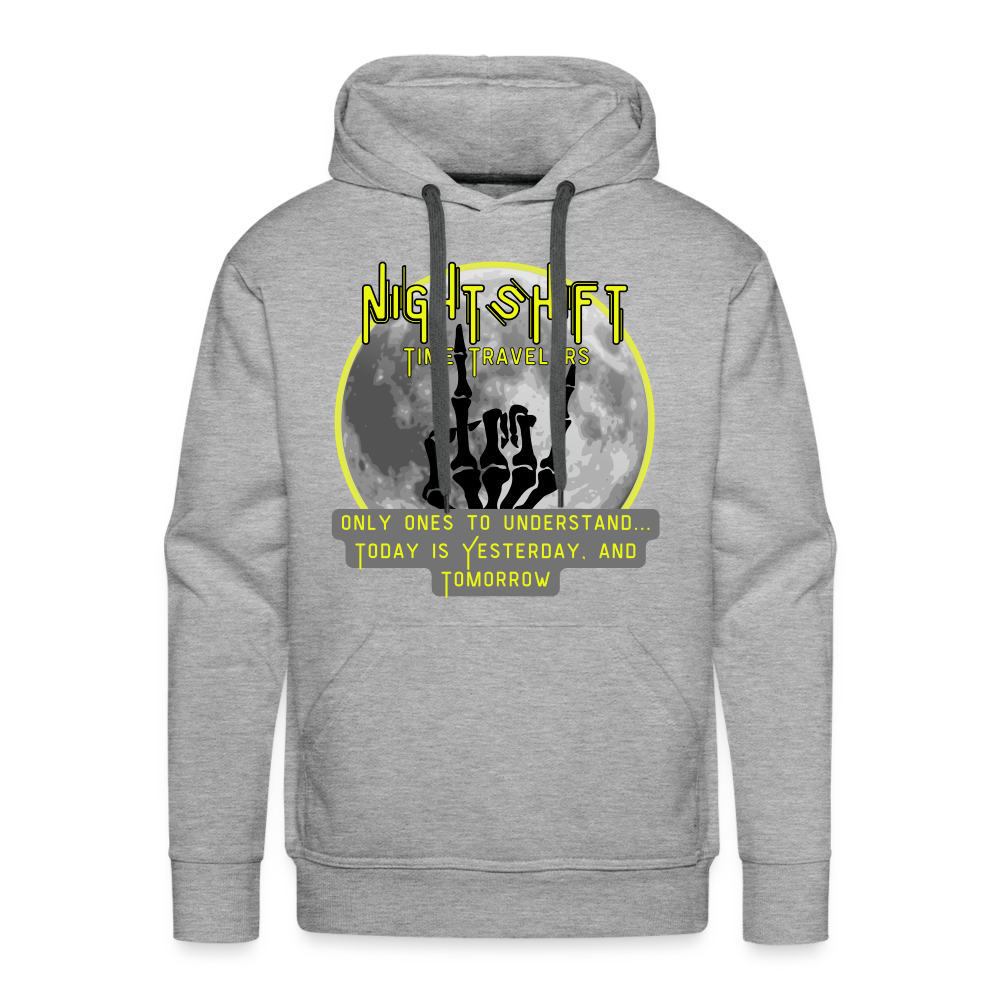 NIGHTSHIFT hand Men’s Premium Hoodie - heather grey