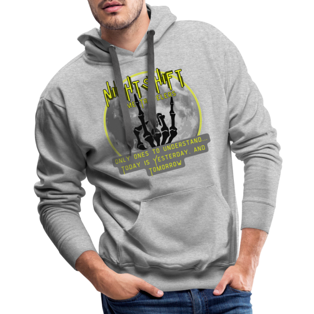 NIGHTSHIFT hand Men’s Premium Hoodie - heather grey
