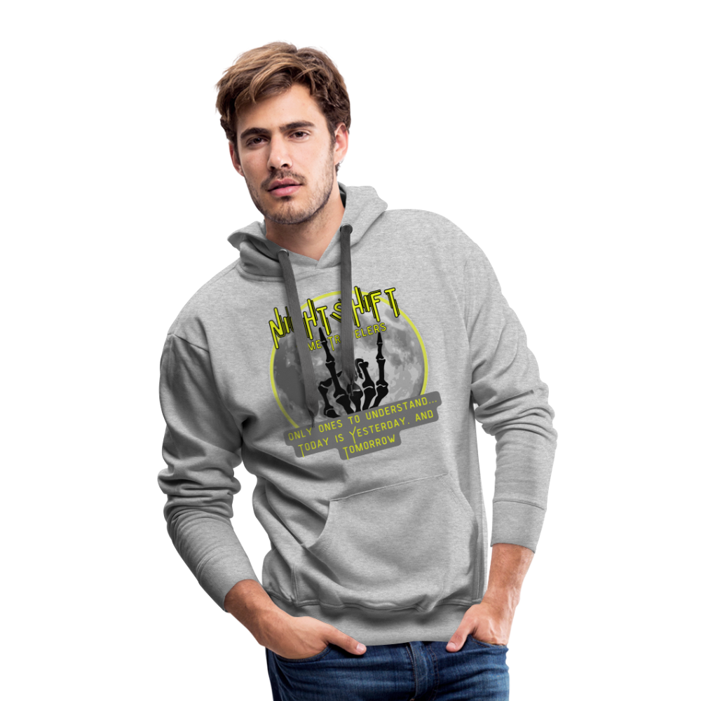 NIGHTSHIFT hand Men’s Premium Hoodie - heather grey