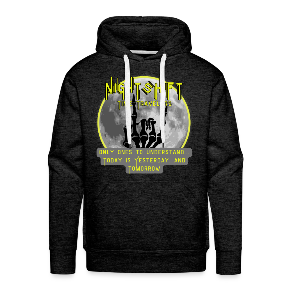 NIGHTSHIFT hand Men’s Premium Hoodie - charcoal grey
