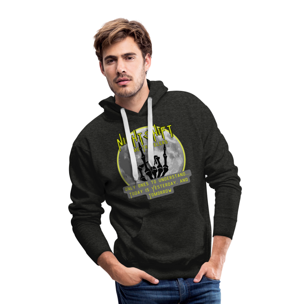 NIGHTSHIFT hand Men’s Premium Hoodie - charcoal grey