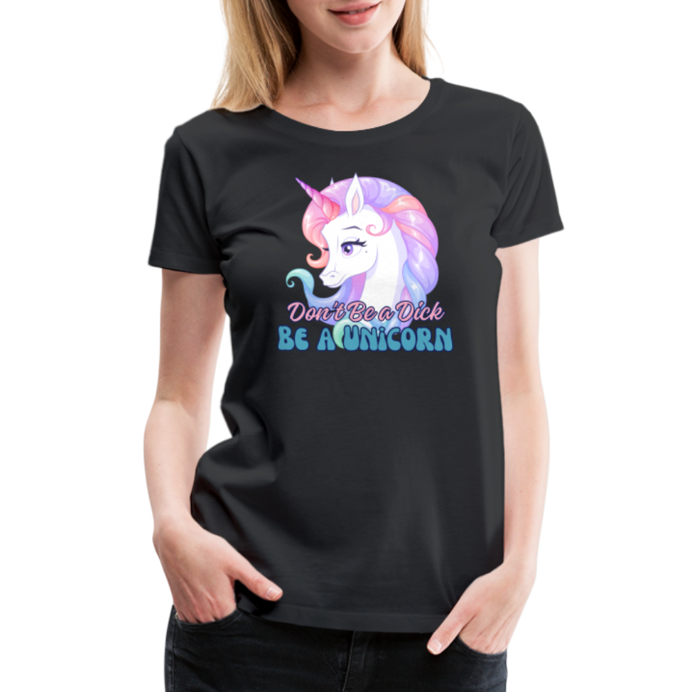 Be a Unicorn Women’s Premium T-Shirt - black