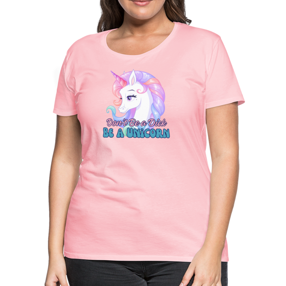 Be a Unicorn Women’s Premium T-Shirt - pink