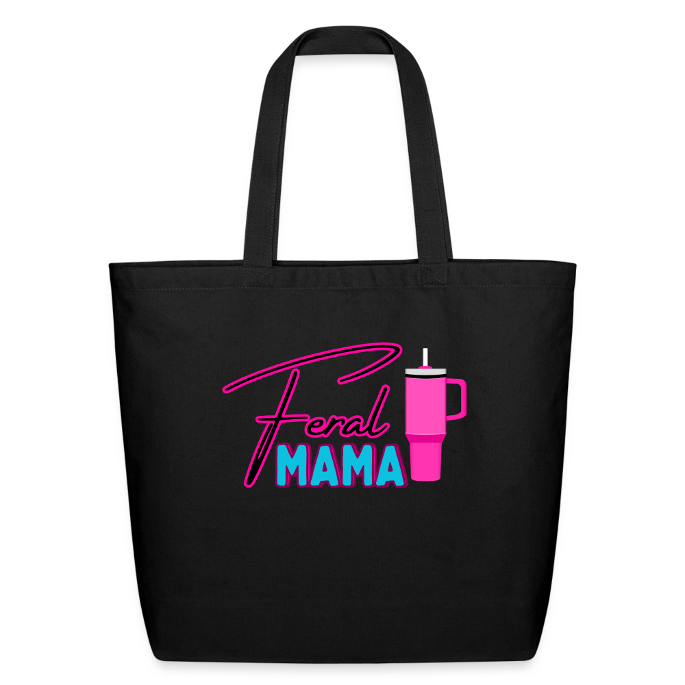 Feral Mama Eco-Friendly Cotton Tote - black