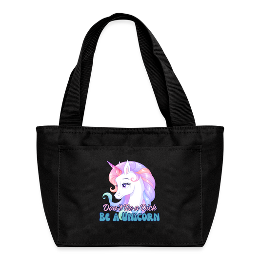 BE A UNICORN Recycled Insulated Lunch Bag - black