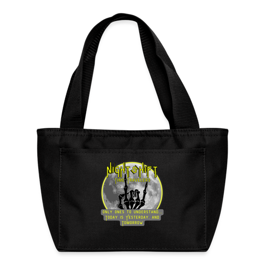NIGHTSHIFT TIME TRAVELERS Recycled Insulated Lunch Bag - black