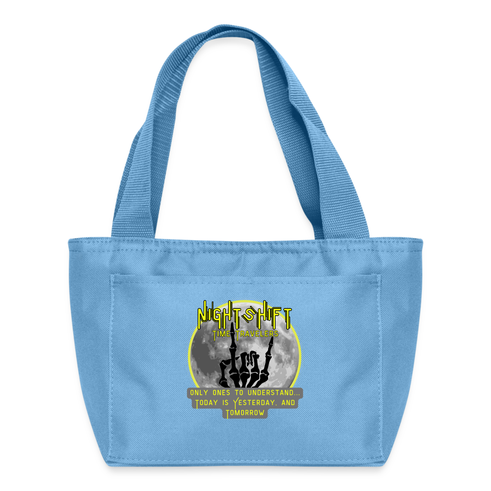 NIGHTSHIFT TIME TRAVELERS Recycled Insulated Lunch Bag - light blue