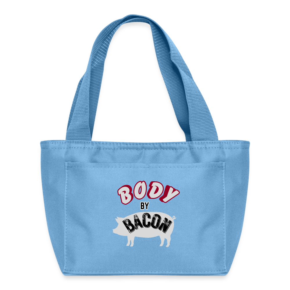BODY BY BACON Recycled Insulated Lunch Bag - light blue