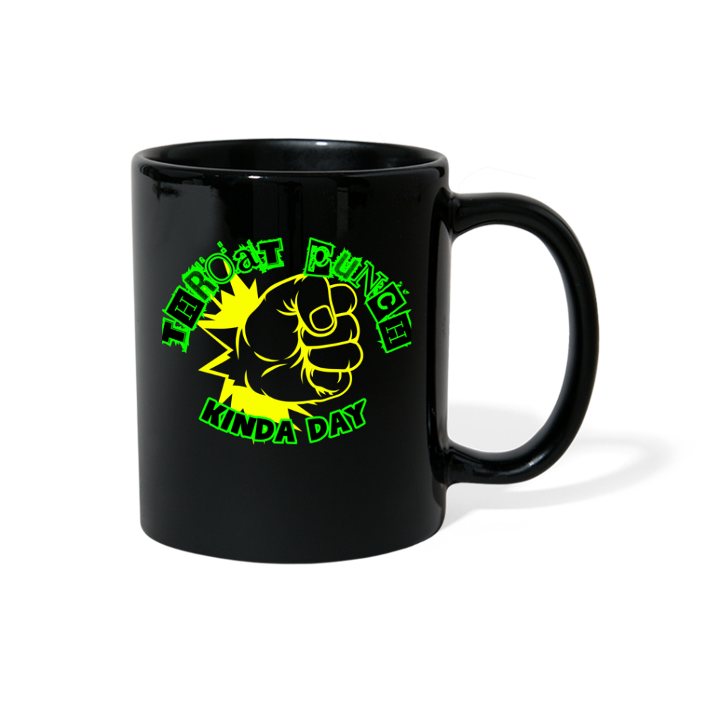 THROAT PUNCH Full Color Mug - black