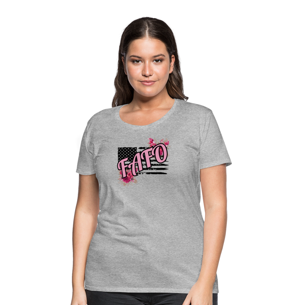 FAFO ROSES Women’s Premium T-Shirt - heather gray