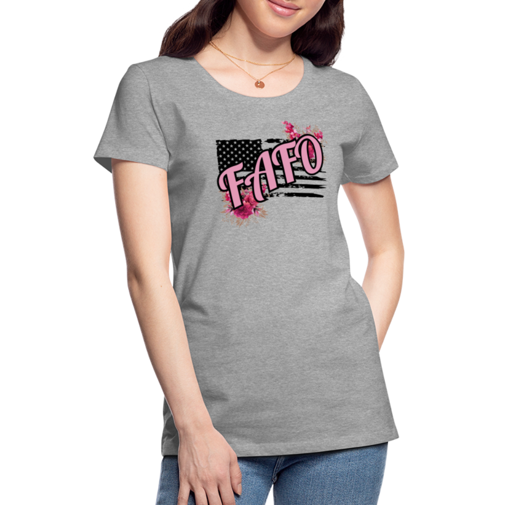 FAFO ROSES Women’s Premium T-Shirt - heather gray