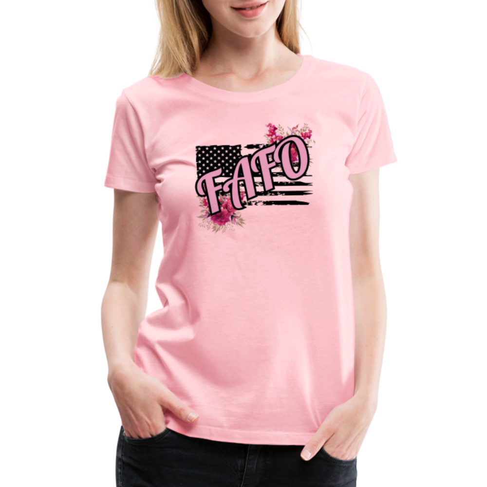 FAFO ROSES Women’s Premium T-Shirt - pink
