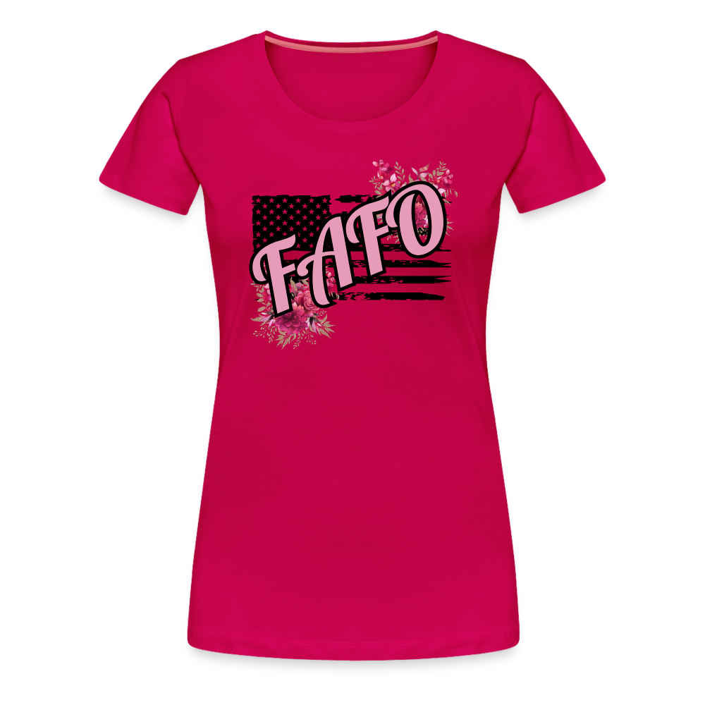 FAFO ROSES Women’s Premium T-Shirt - dark pink