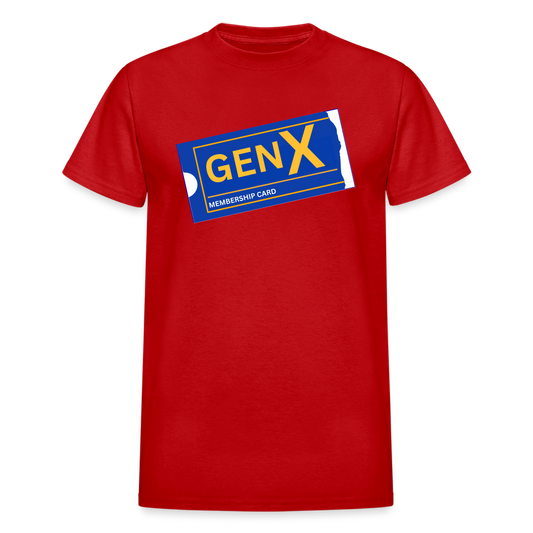 GEN X MEMBER Gildan Ultra Cotton Adult T-Shirt - red