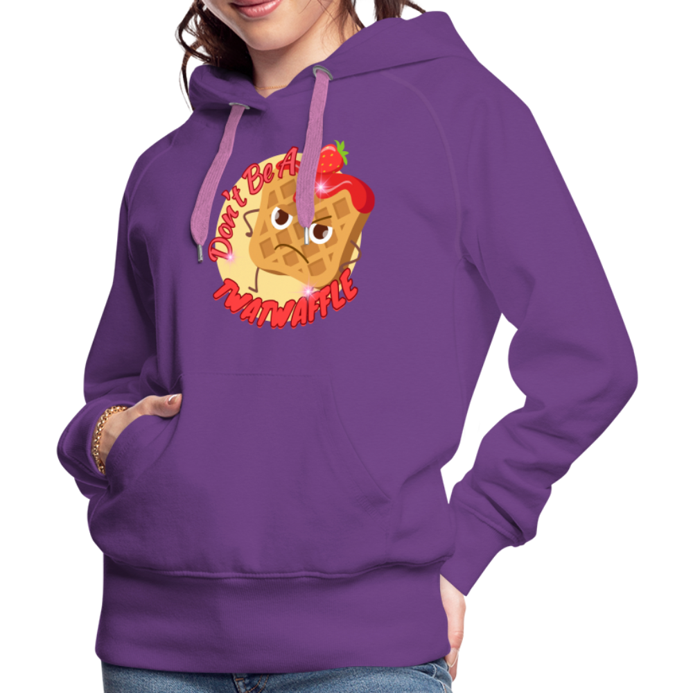 "Waffle" – Women’s Premium Hoodie - purple