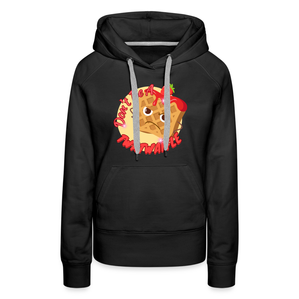 "Waffle" – Women’s Premium Hoodie - black