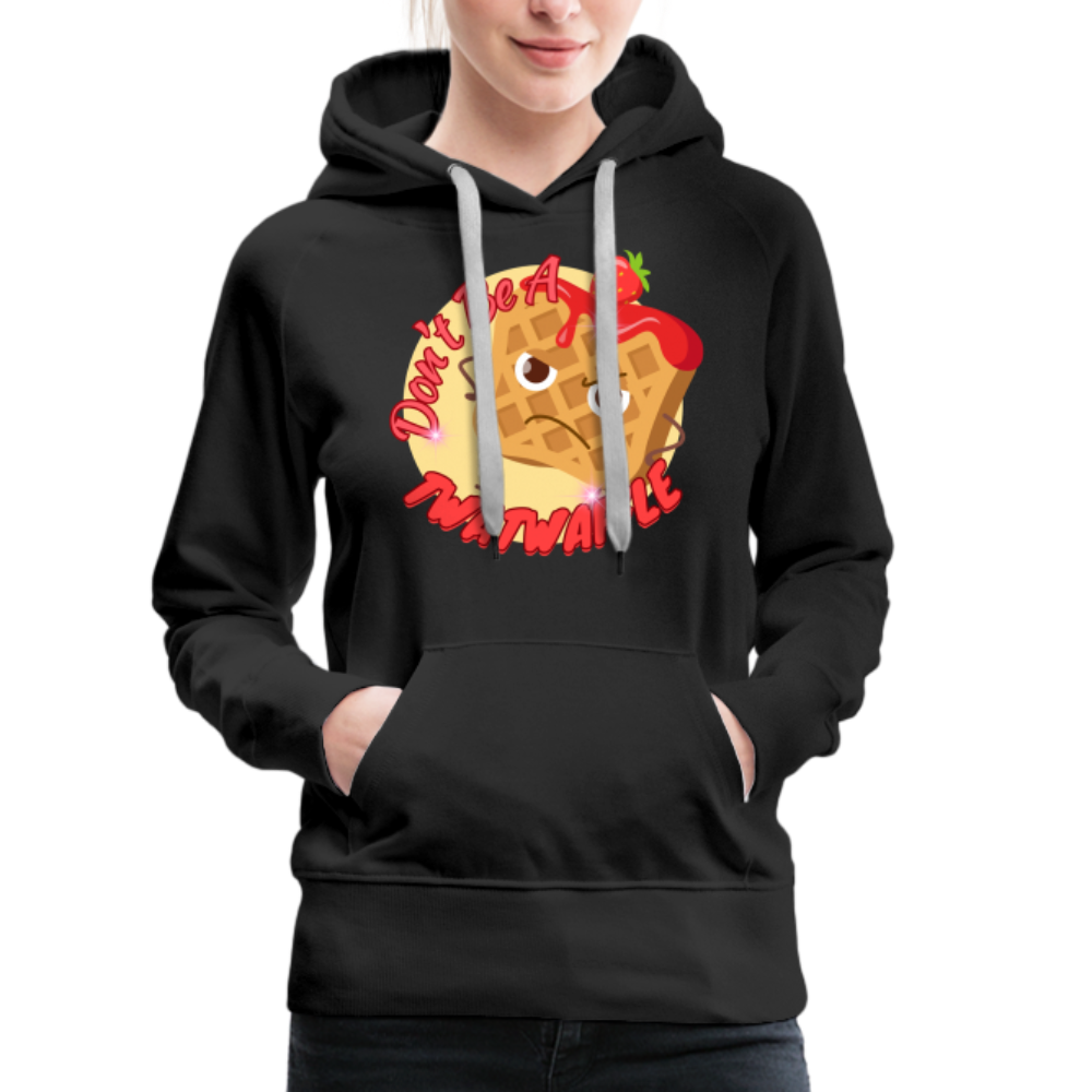 "Waffle" – Women’s Premium Hoodie - black