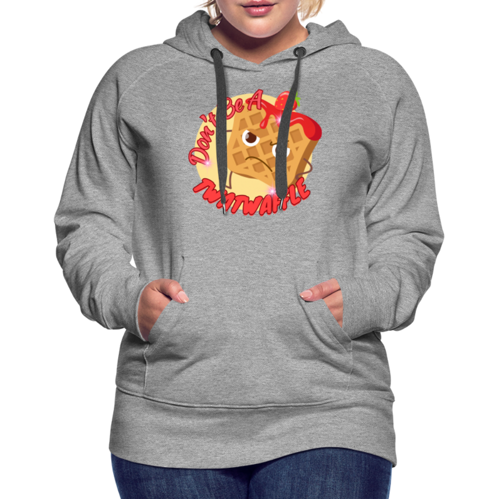 "Waffle" – Women’s Premium Hoodie - heather grey