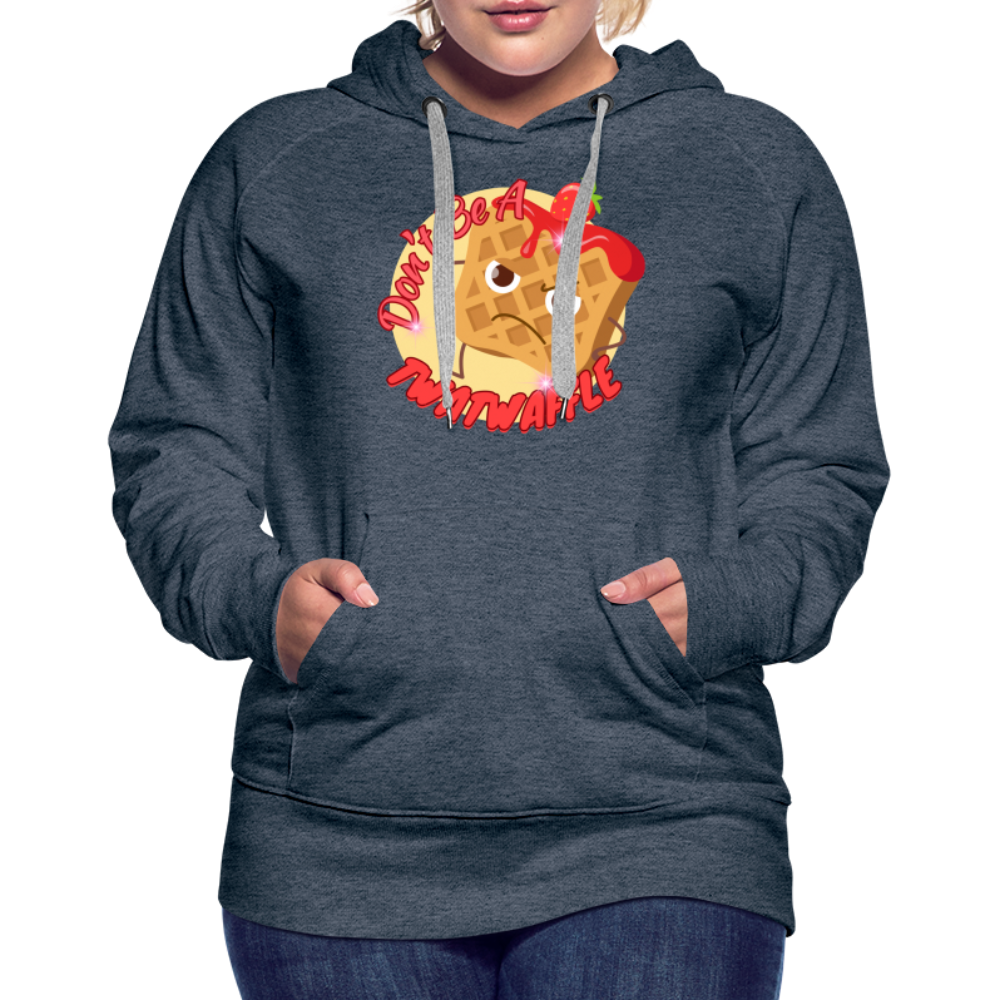 "Waffle" – Women’s Premium Hoodie - heather denim