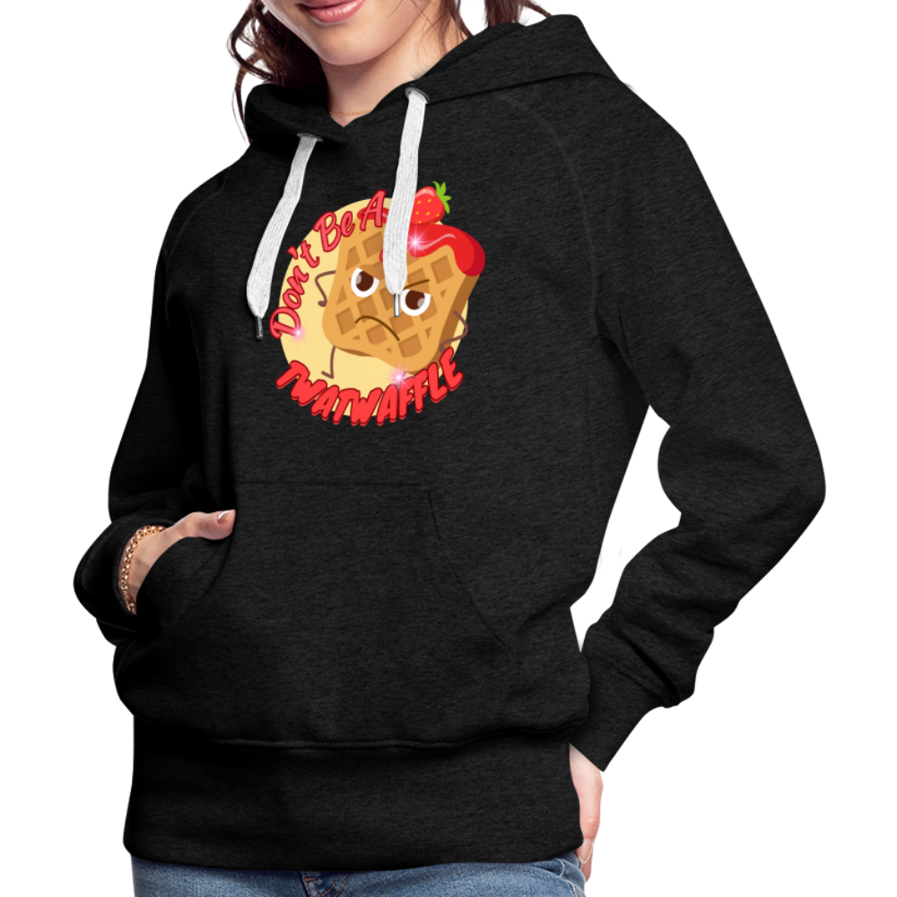 "Waffle" – Women’s Premium Hoodie - charcoal grey