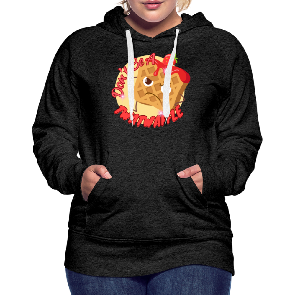 "Waffle" – Women’s Premium Hoodie - charcoal grey