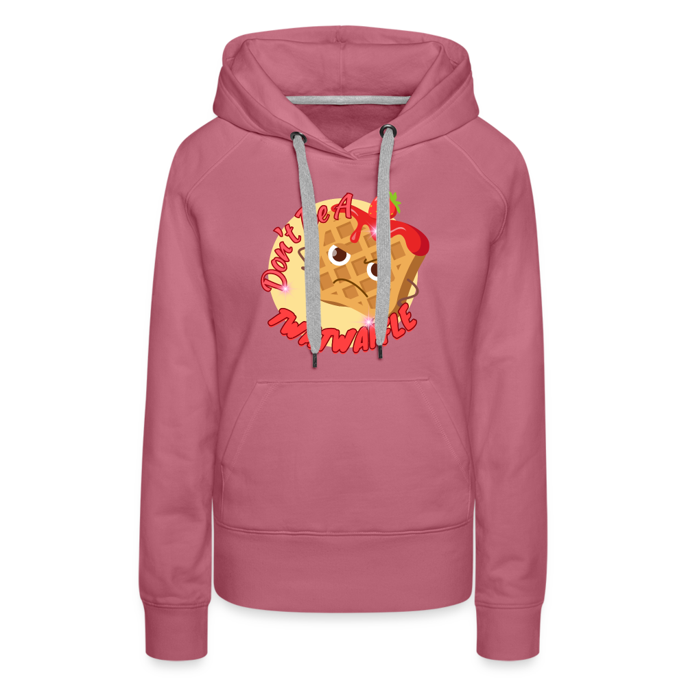 "Waffle" – Women’s Premium Hoodie - mauve