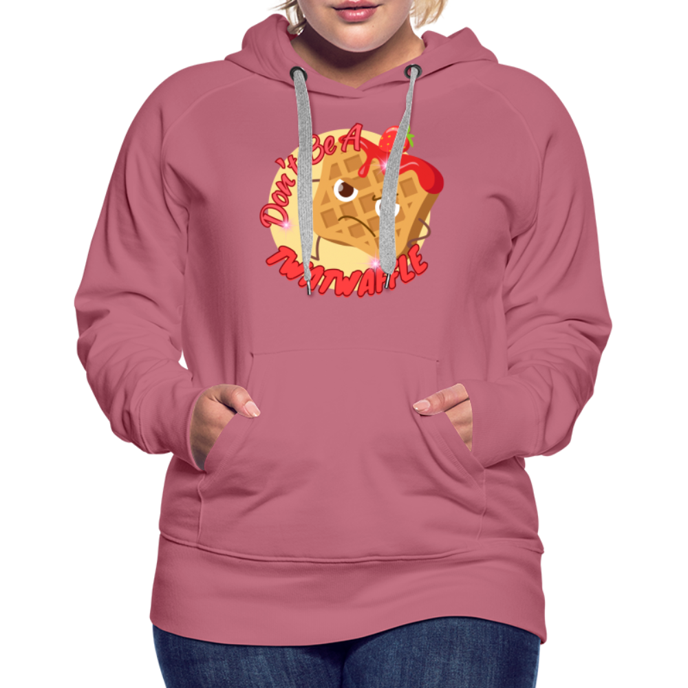 "Waffle" – Women’s Premium Hoodie - mauve