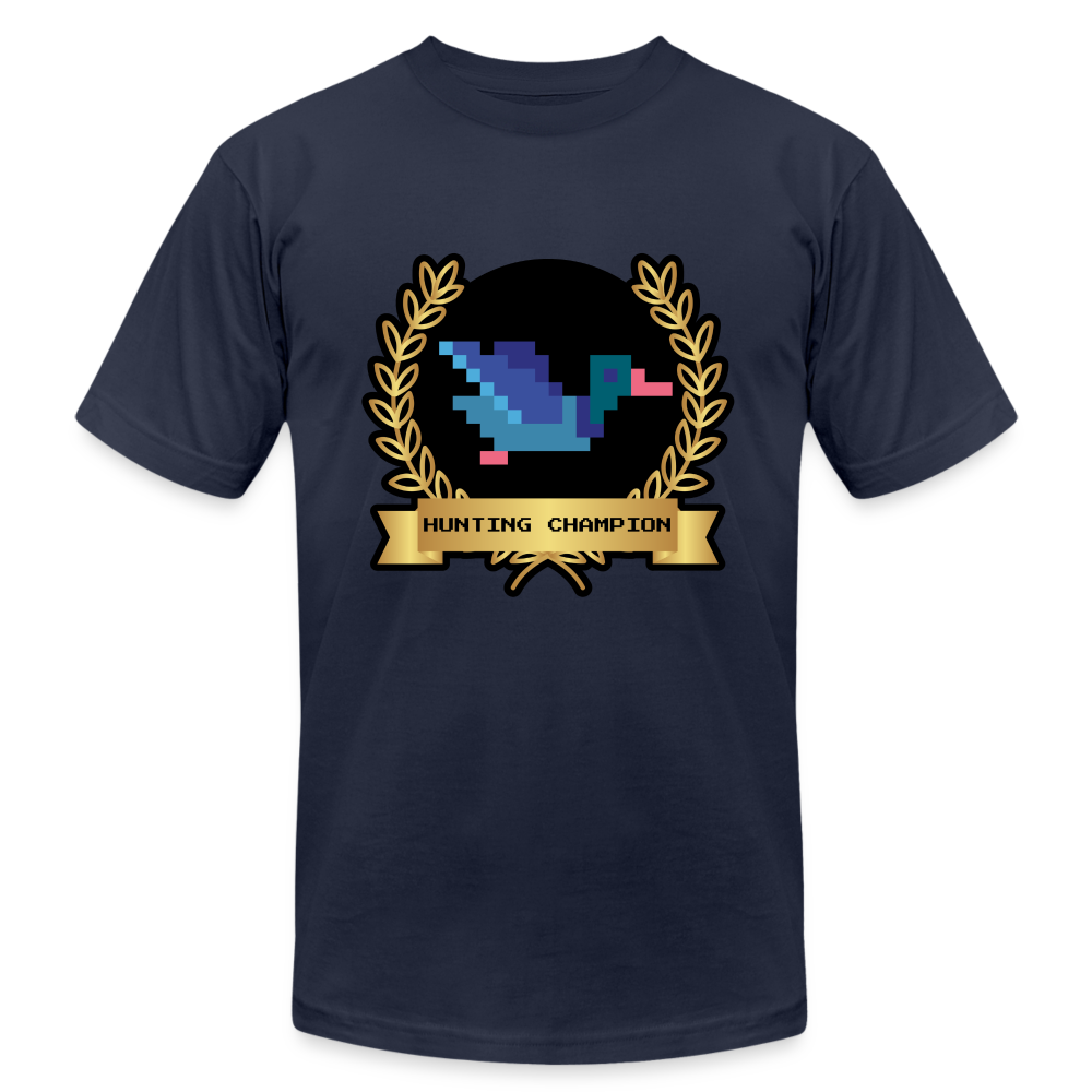 Hunting Champion Unisex Jersey T-Shirt by Bella + Canvas - navy