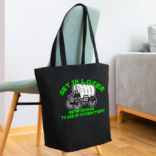 Dysentery Eco-Friendly Cotton Tote - black