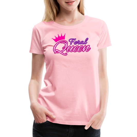 Feral Queen Women’s Premium T-Shirt - pink