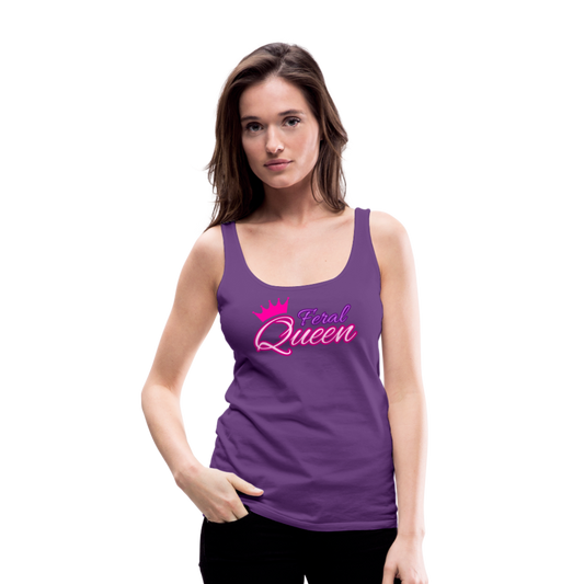 Feral Queen Women’s Premium Tank Top - purple