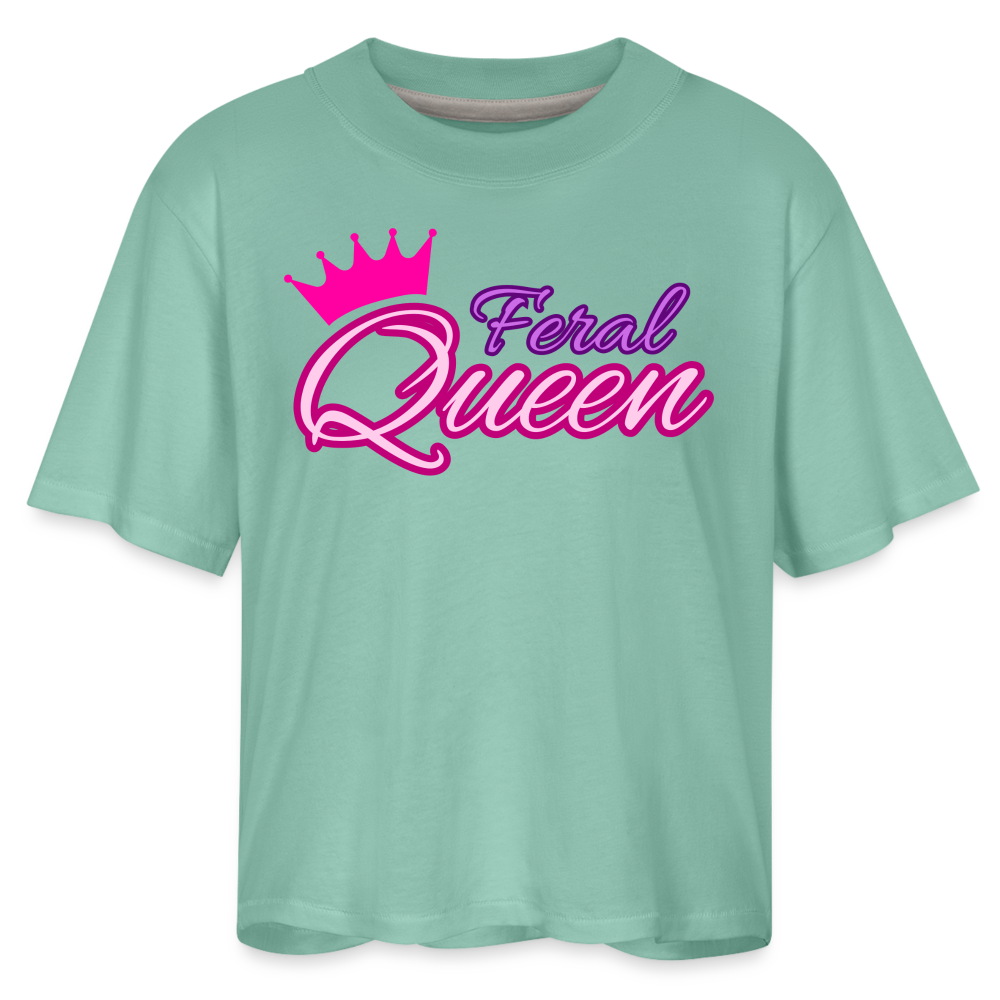Feral Queen Women's Boxy Tee - saltwater
