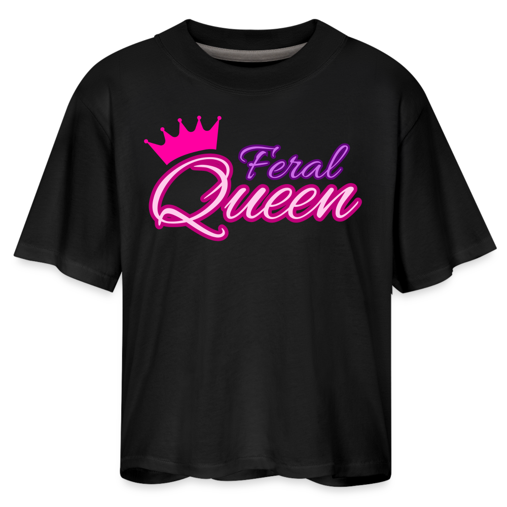 Feral Queen Women's Boxy Tee - black