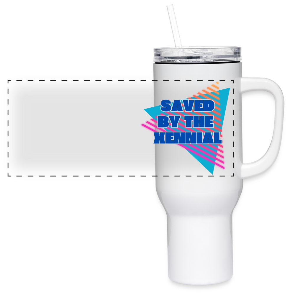 Saved by the Xennial 40 oz Travel Tumbler - white