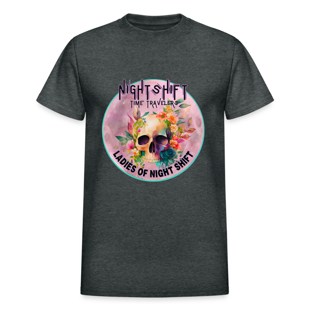 LADIES NIGHT SHIFT Gildan Ultra Cotton Adult T-Shirt - deep heather